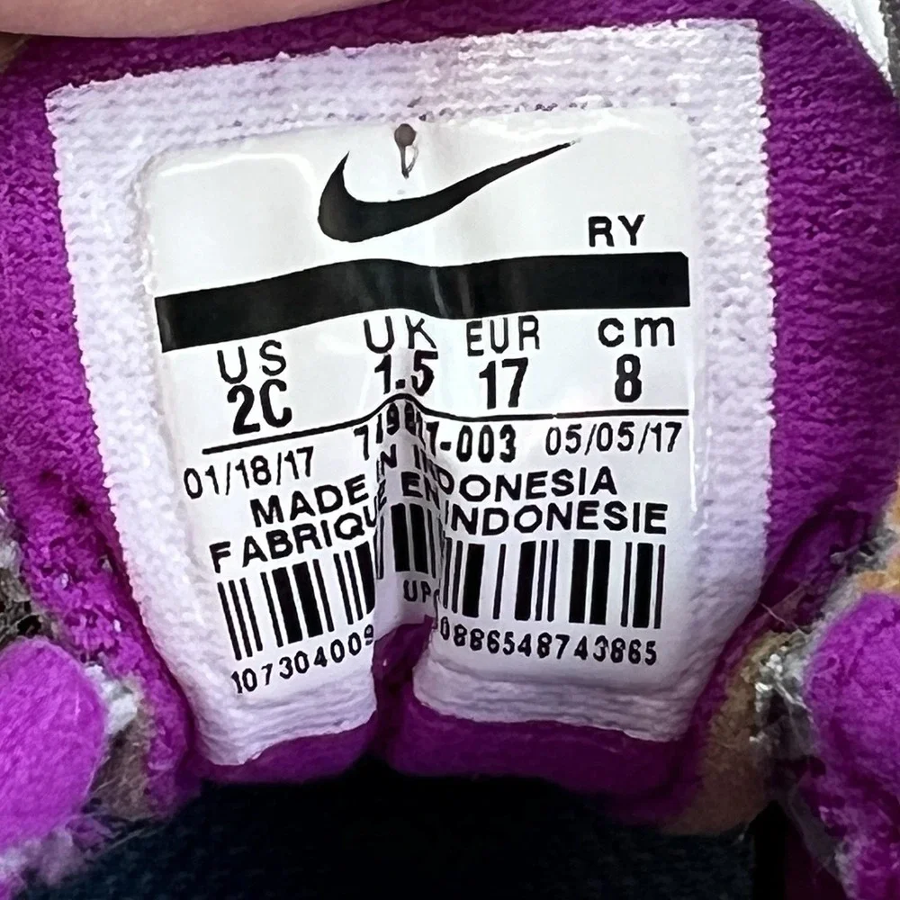 Baby Girls Nike Flex Experience 4 Gray Athletic Slip On Sneakers Shoes‎ Size 2 C